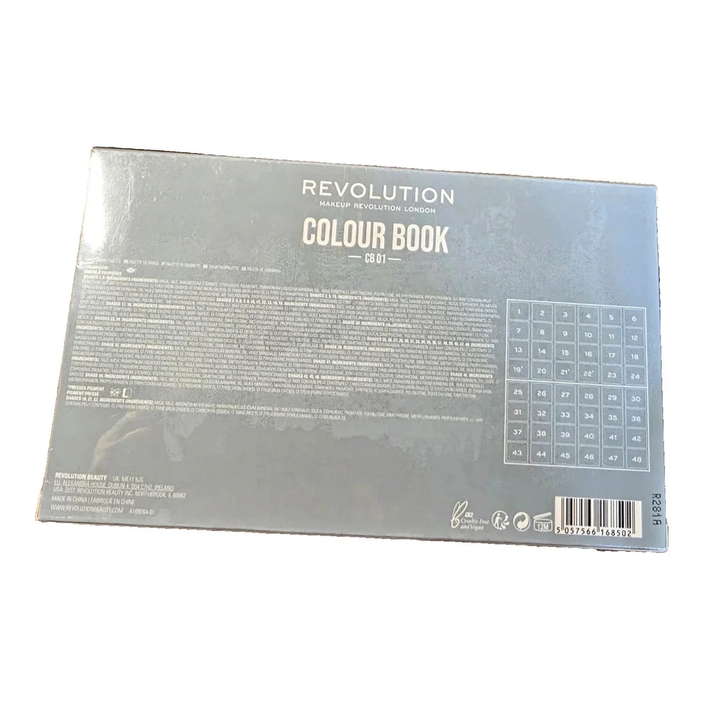 Revolution Colour Book CB 01 Shadow Palette, 48 Shades Eyeshadow Matte & Shimmer